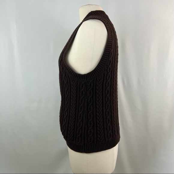 Chaps Vest Brown Size Large - Picture 4 of 10